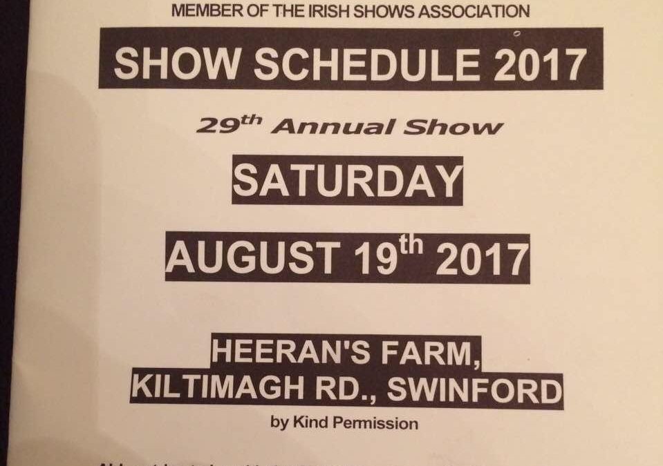 Swinford agricultural show 2017 schedule cover