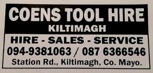 Coens tool hire kiltimagh