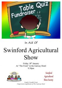 Agri Show Table quiz Friday 18th January