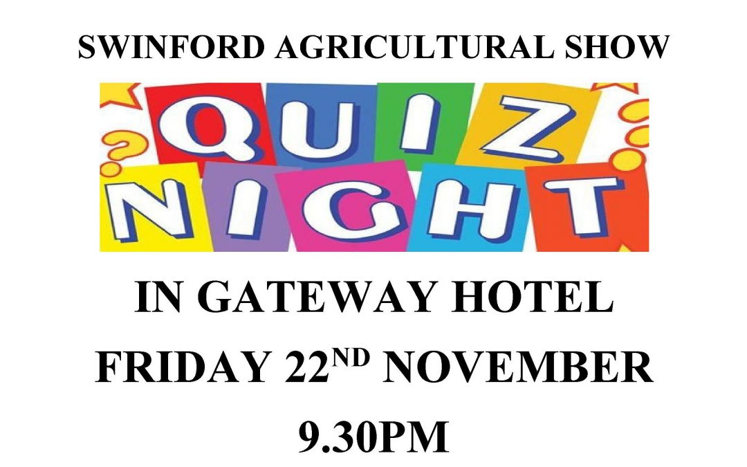Swinford Agricultural Show Table Quiz