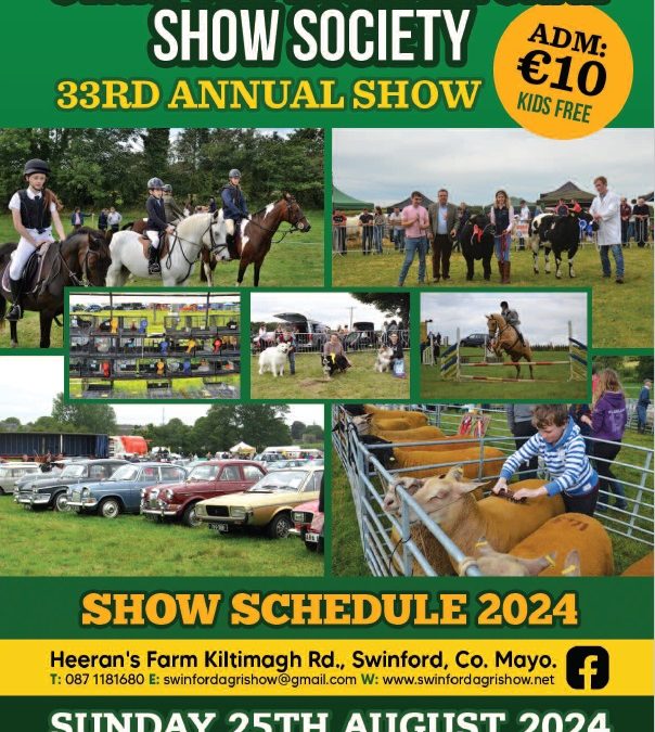 2024 Swinford Agricultural Show Schedule