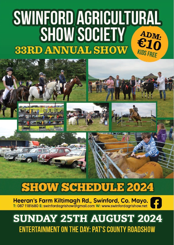 2024 Swinford Agricultural Show schedule cover