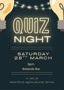 Table Quiz 28th March 2026