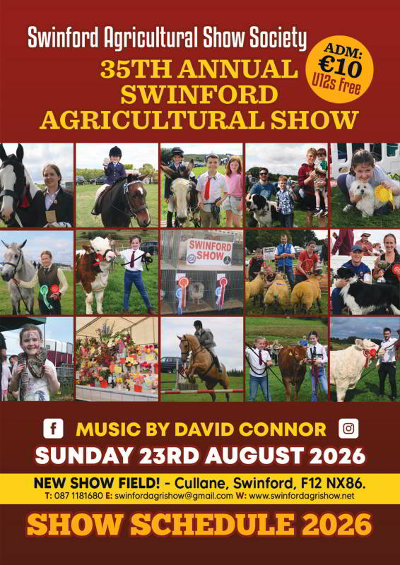 2026 Swinford agricultural show schedule cover